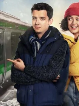 Your Christmas or Mine Asa Butterfield Puffer Vest