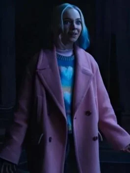 Wednesday 2022 Emma Myers Pink Coat