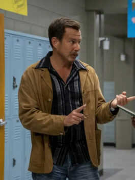 Murderville Will Arnett Brown Jacket