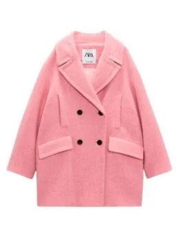 Wednesday 2022 Emma Myers Pink Coat