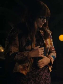 Wednesday 2022 Christina Ricci Quilted Jacket
