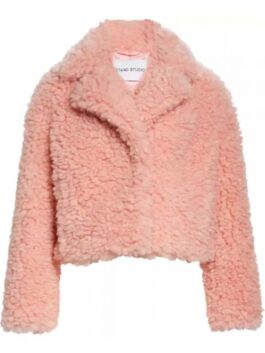 Wednesday 2022 Emma Myers Shearling Jacket