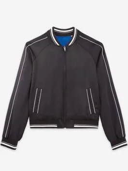 Wednesday 2022 Jenna Ortega Black Bomber Jacket