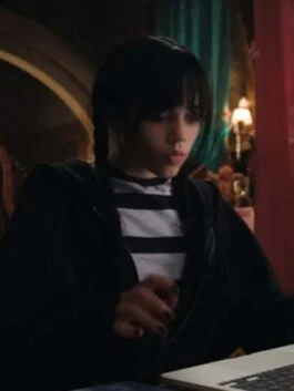 Wednesday 2022 Jenna Ortega Black Hoodie