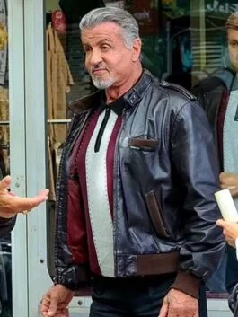 Tulsa King Sylvester Stallone Black Jacket