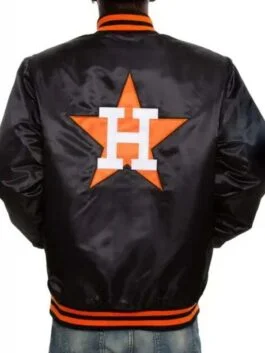 Astros Starter Black Varsity Jacket