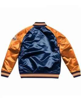 Houston Astros Blue And Orange Satin Jacket