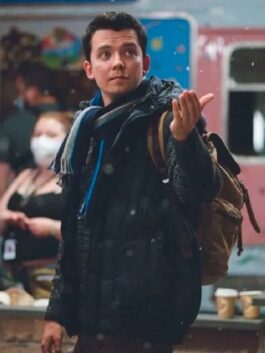 Your Christmas or Mine Asa Butterfield Puffer Vest