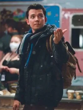 Your Christmas or Mine Asa Butterfield Puffer Vest
