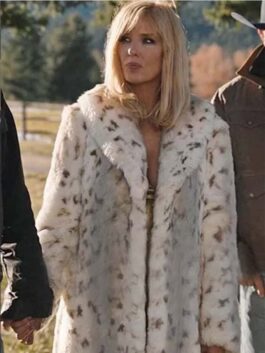 Beth Dutton Yellowstone S04 Snow Lynx Coat