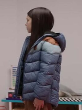 M3GAN 2023 Violet McGraw Blue Jacket