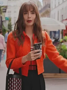 Emily Cooper Emily In Paris S03 Orange Jacket