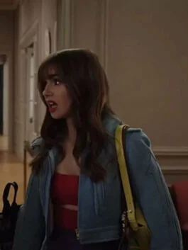 Emily In Paris S03 Lily Collins Cropped Jacket