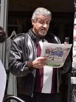 Tulsa King Sylvester Stallone Black Jacket