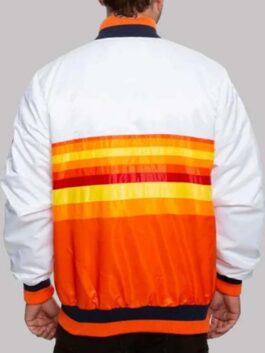 Houston Astros White and Orange Star Jacket