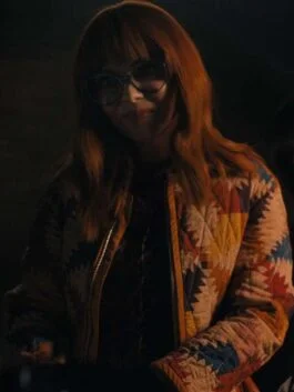 Wednesday 2022 Christina Ricci Quilted Jacket