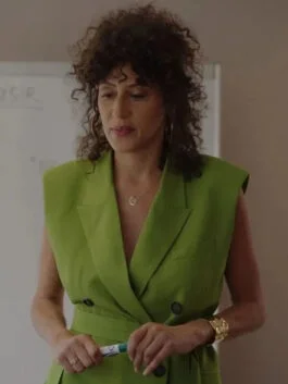 Emily In Paris S03 Céline Menville Green Vest