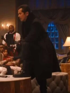 Violent Night 2022 Scrooge Black Coat