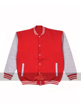 New Baseball College DJ Red Grey Jacket