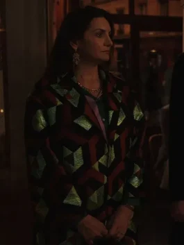 Emily In Paris S03 Laurence Gormezano Geometric Coat