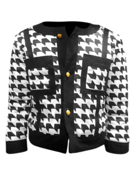 Emily In Paris S03 Lily Collins Houndstooth Jacket 2