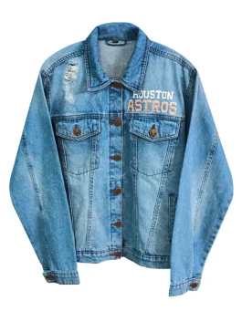 Houston Astros Denim Jacket front
