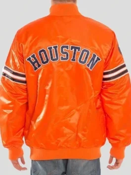 Houston Astros Orange Jacket back pose