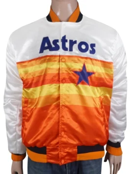 Houston Astros White and Orange Star Jacket