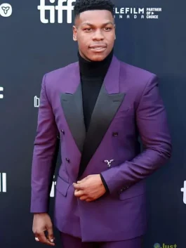 The Woman King John Boyega Purple Blazer