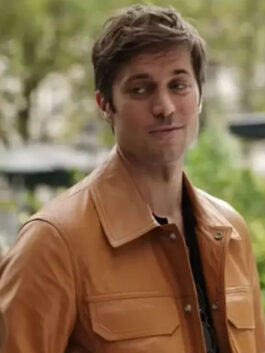 Emily in Paris S03 Lucas Bravo Brown Jacket