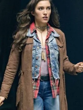The Flash S04 Miranda Macdougall Fringe Coat