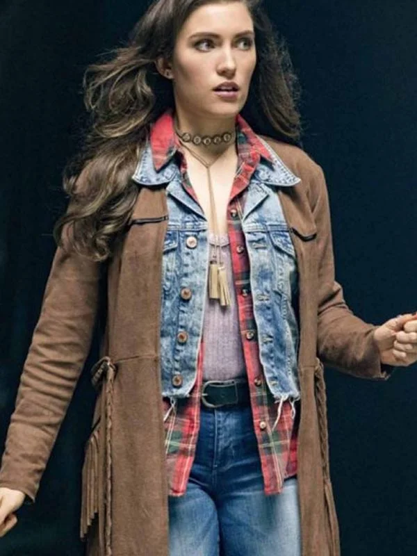 The Flash S04 Miranda Macdougall Fringe Coat
