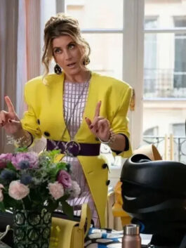Emily in Paris S03 Kate Walsh Yellow Coat