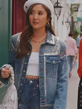 Emily in Paris S03 Ashley Park Blue Denim Jacket
