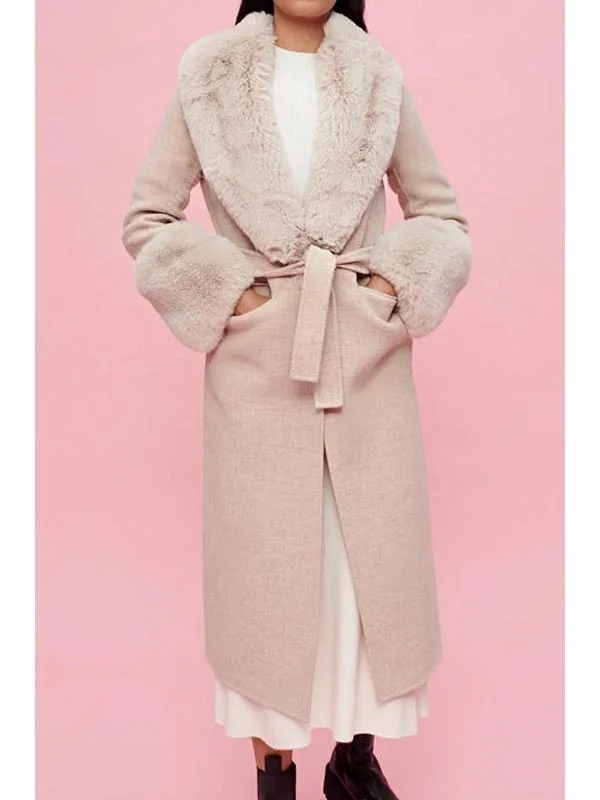 The Recruit Max Meladze Fur Trim Coat