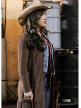 The Flash S04 Miranda Macdougall Fringe Coat