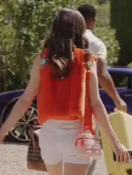 Emily in Paris S03 Lily Collins Orange Vest