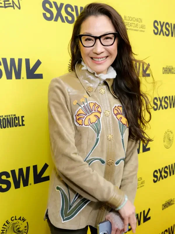 Everything Everywhere All at Once Evelyn Wang Suede Jacket