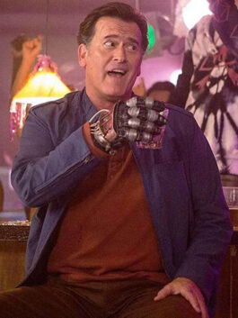Ash vs Evil Dead Bruce Campbell Blue Jacket