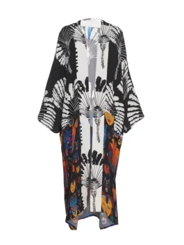 Emily in Paris S03 Lily Collins Printed Kimono back