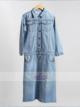 Women's Vintage Single Breasted Denim Coat