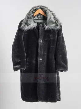 Women’s Cooper Black Wool Coat front