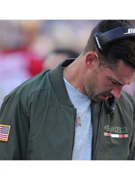 Kyle Shanahan Green Bomber Jacket