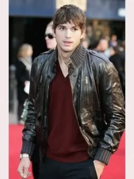 Ashton Kutcher Leather Jacket