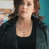 Your Place or Mine Rachel Bloom Leather Jacket