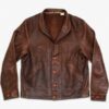 Albert Einstein Brown Leather Jacket