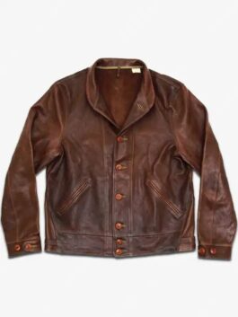 Albert Einstein Brown Leather Jacket