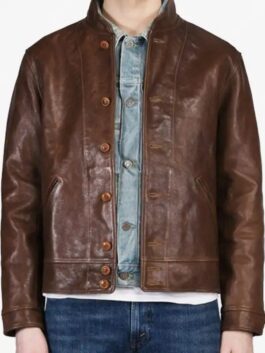Albert Einstein Brown Leather Jacket