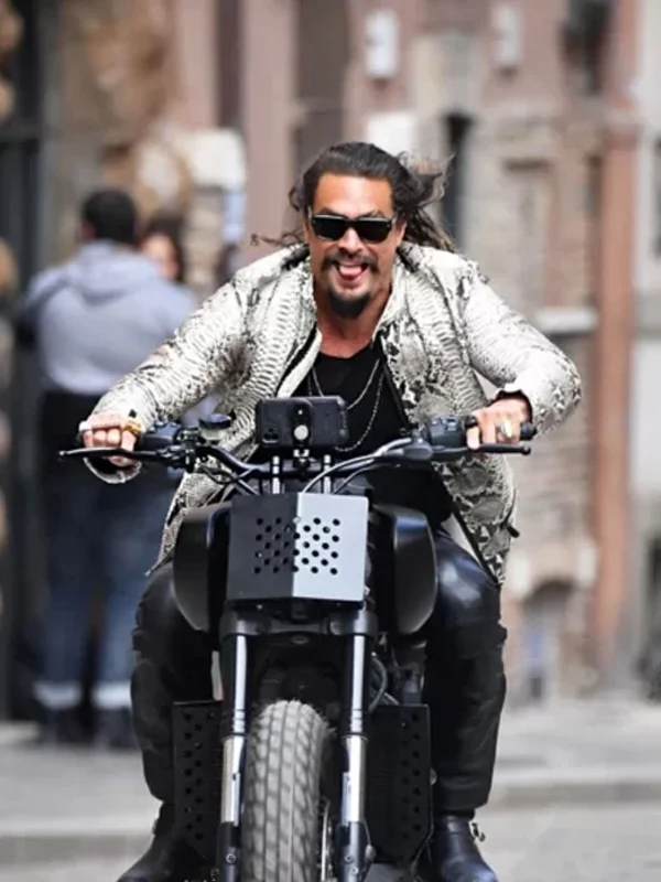 Fast X 2023 Jason Momoa Snakeskin Leather Jacket