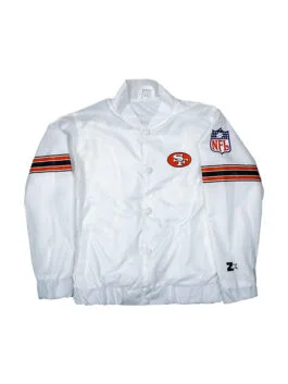 Power Forward San Francisco 49ers White Jacket